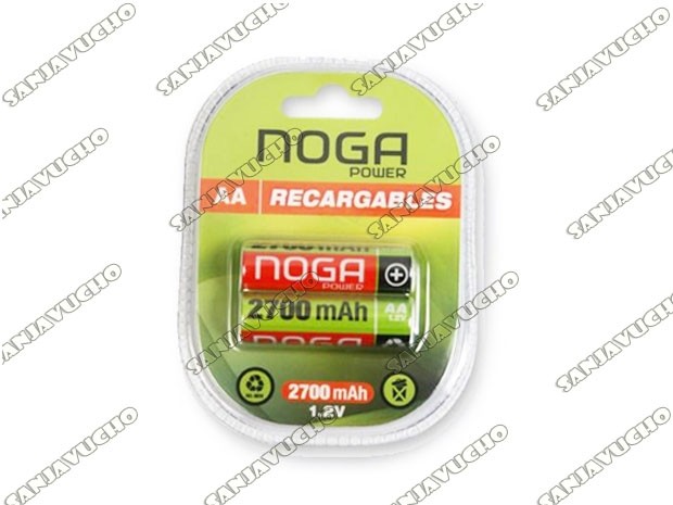 &+  PILA AA RECARGABLE NOGA 2700 MHA X 2
