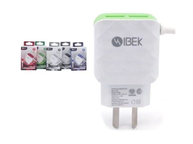 &u+ CARGADOR CELULAR TIPO C 2 USB 3.8 AMP IBEK IB-3803