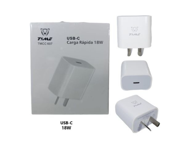 &u+ CARGADOR CELULAR CABEZAL 18W TIPO C IPHONE TMCC607