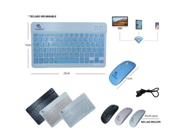 &u+ KIT TECLADO PC INALAMBRICO + BT TMU-001