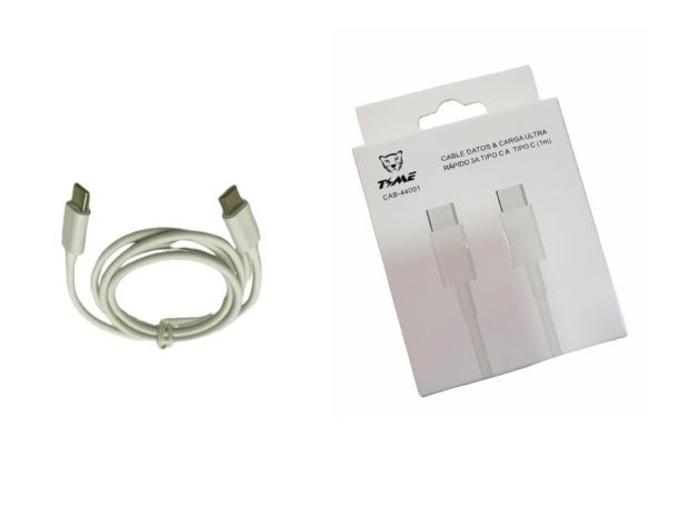 &u++ CABLE CARGADOR TIPO C A TIPO C EN CAJA CAB-44003