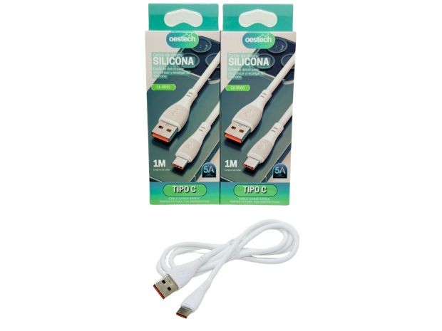 &u++ CABLE CARGADOR TIPO C 5A SILICONA CA-8983