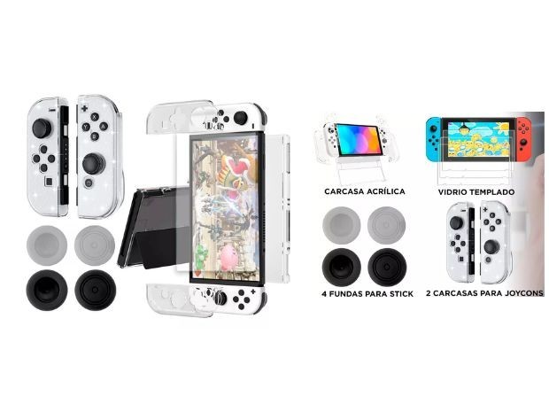 &u+ NINTENDO SWITCH CASE SET 8 EN 1 OLED (118)