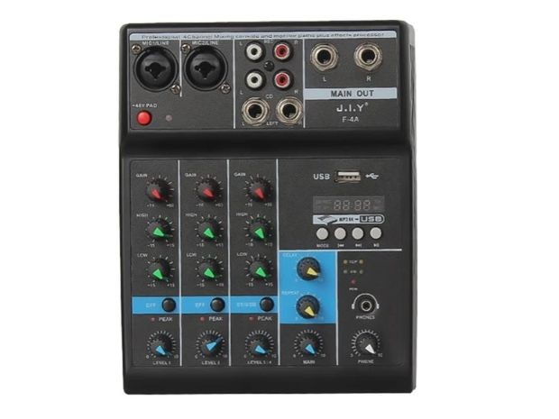 &u++ MIXER MEZCLADORA DE AUDIO F-4A (*)