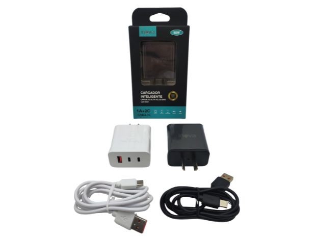 &u+ CARGADOR CELULAR TIPO C 56W INOVA DESMONTABLE CAR-6501