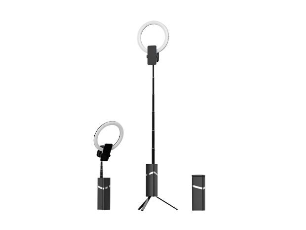 &u+ PANEL LED LUZ RGB PLEGABLE +  TRIPODE + CONTROL LED-HX1501