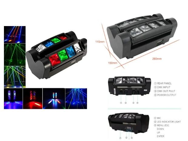 &u+ PROYECTOR LASER AUDIORITMICO CABEZA GIRATORIA EMS-1108