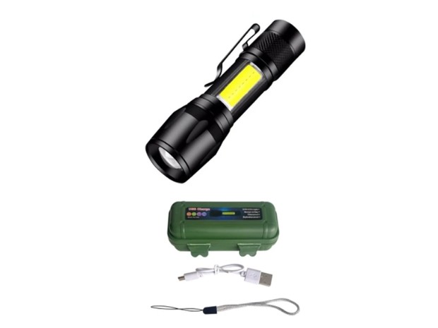 &ua LINTERNA TACTICA LED MILITAR RECARGABLE XY-D513