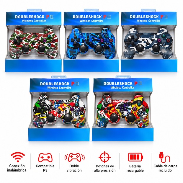 &ua JOYSTICK PS3 COLOR CAMUFLADOS SURTIDOS SM