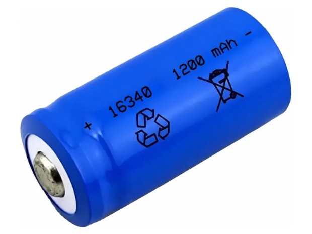 &ua BATERIA PILA RECARGABLES 16340 AZUL