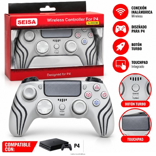 &ua JOYSTICK PS4 COLOR SURTIDO SJ-4013B