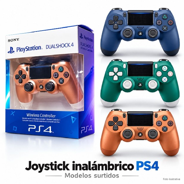 &ua JOYSTICK PS4 COLOR SURTIDO METALIZADO